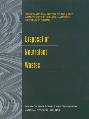 cover image of Disposal of Neutralent Wastes
